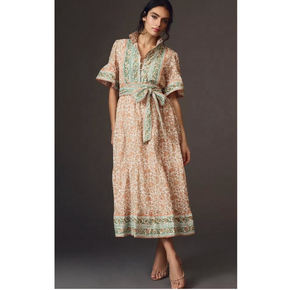 Anthropologie Sue Sartor Midi Dress XL